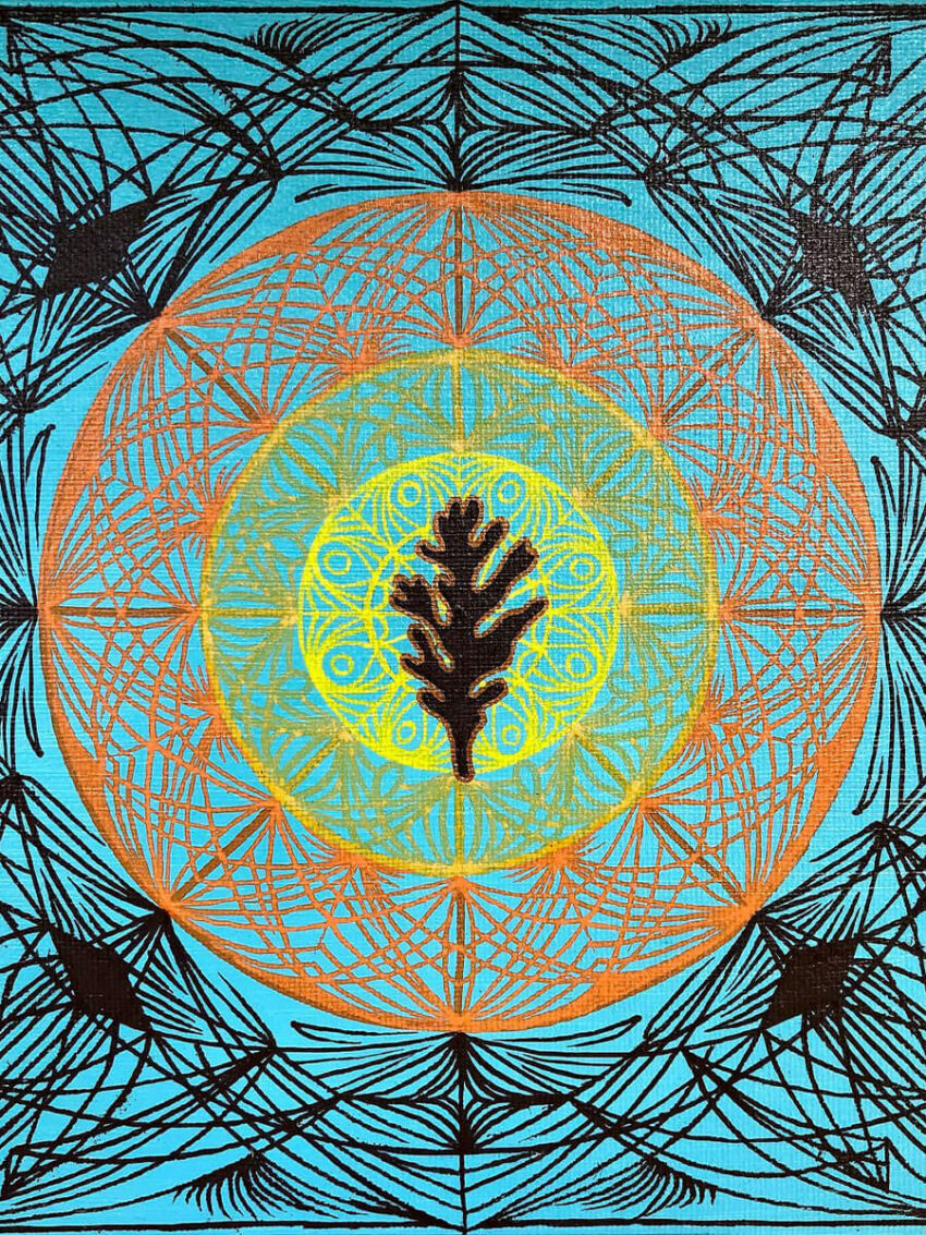 Happy Trails Mandala Painting