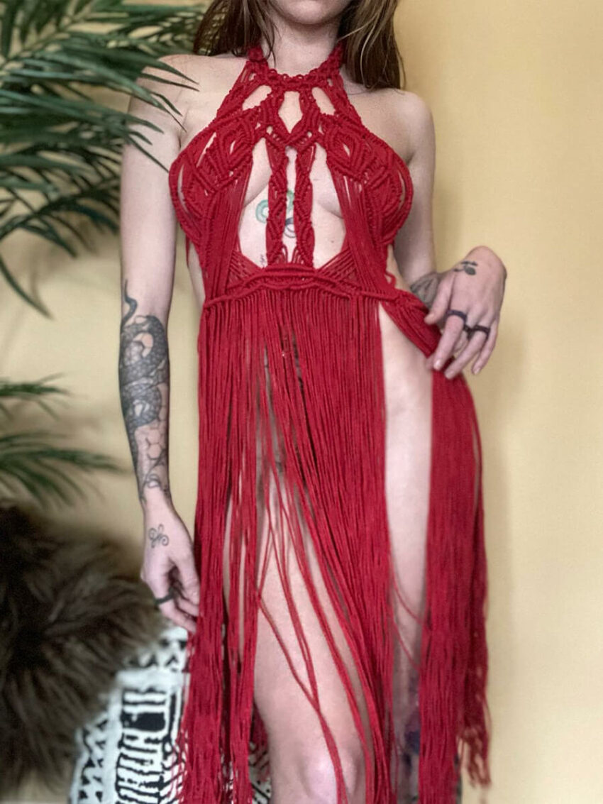 Sexy Macrame Festival Dress