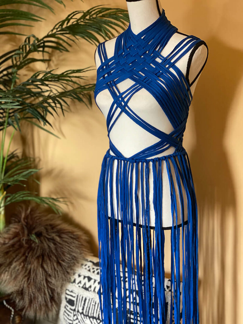 Coachella Blue Rope Dress