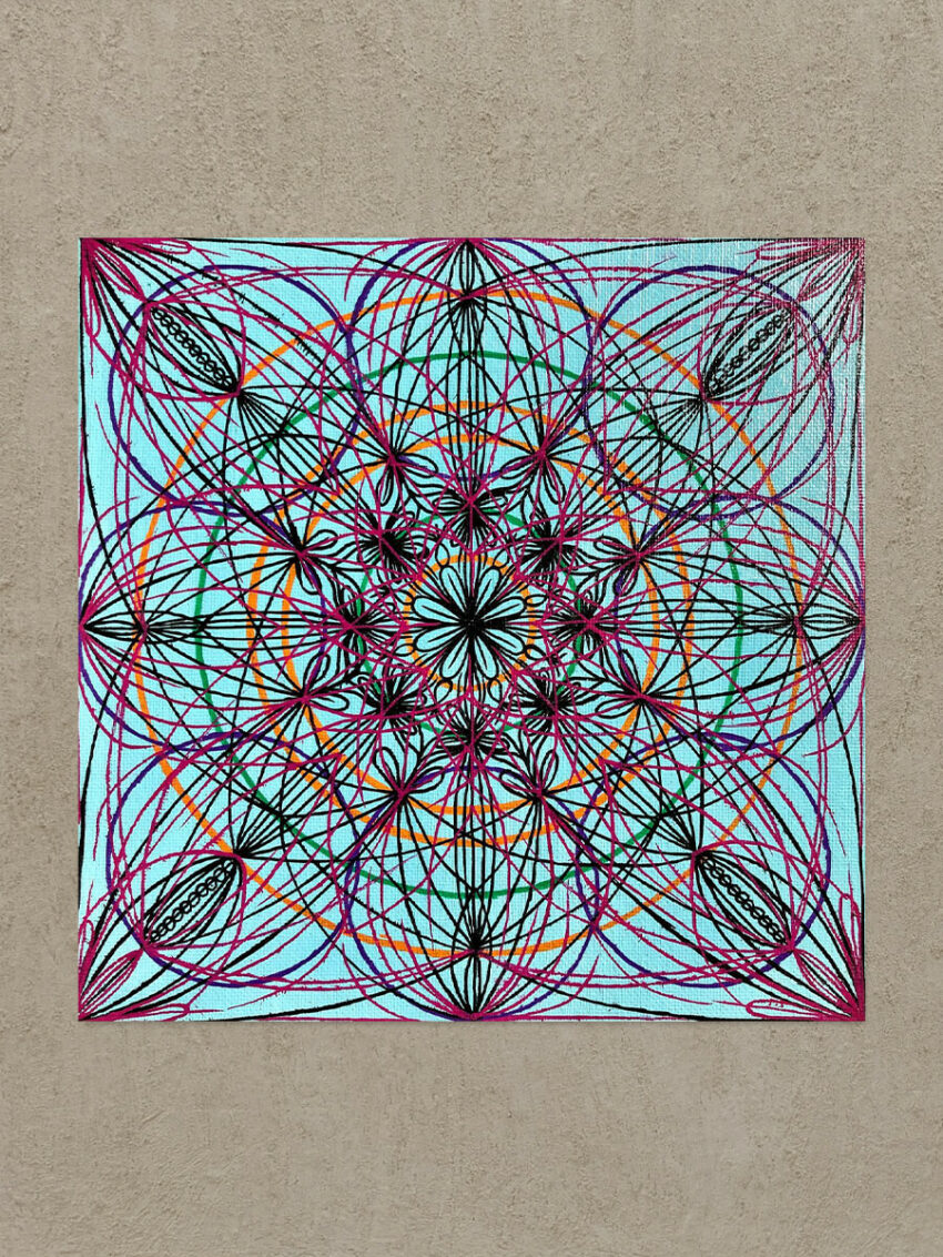 Hibiscus Mandala Painting