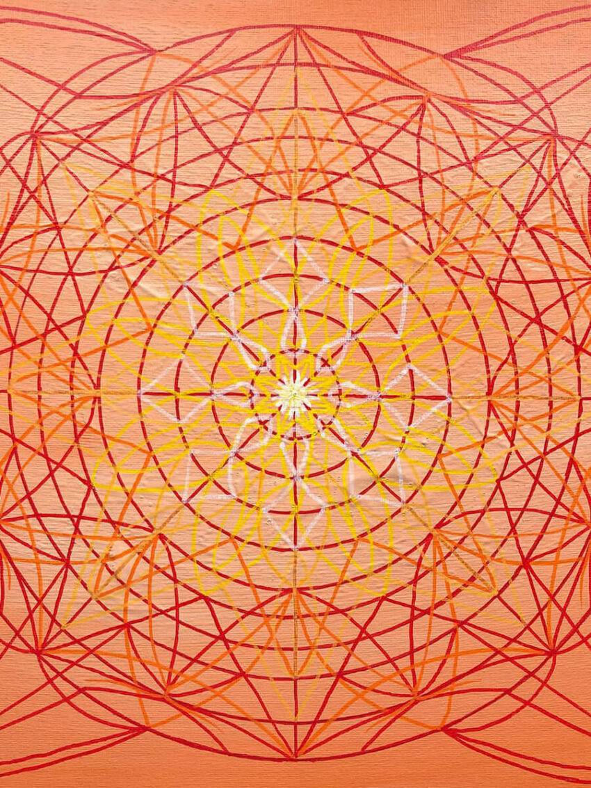 Holy Fire Mandala Painting