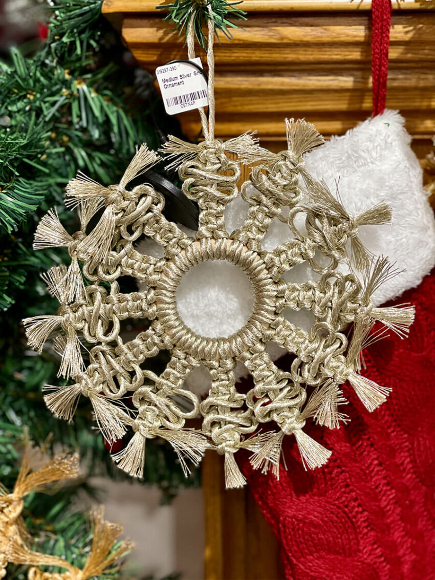 Macrame Snowflake Ornament