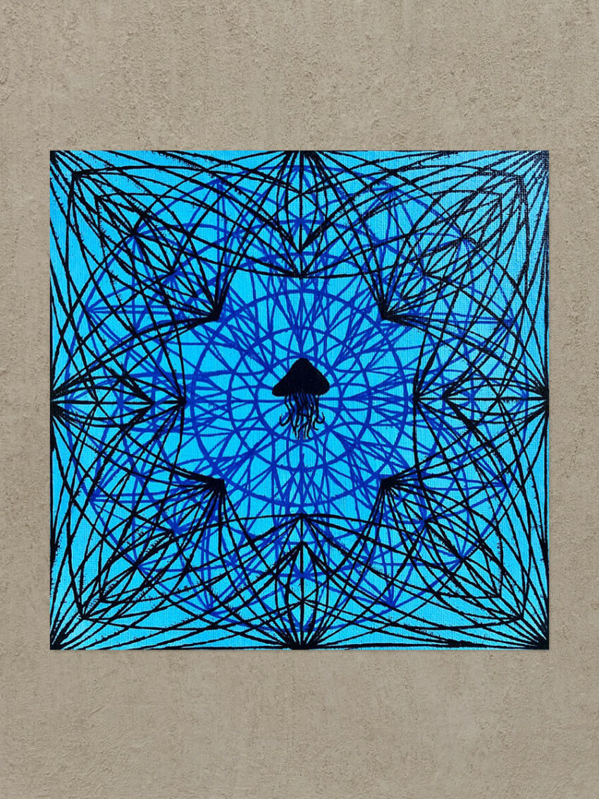 Blue Mandala Painting