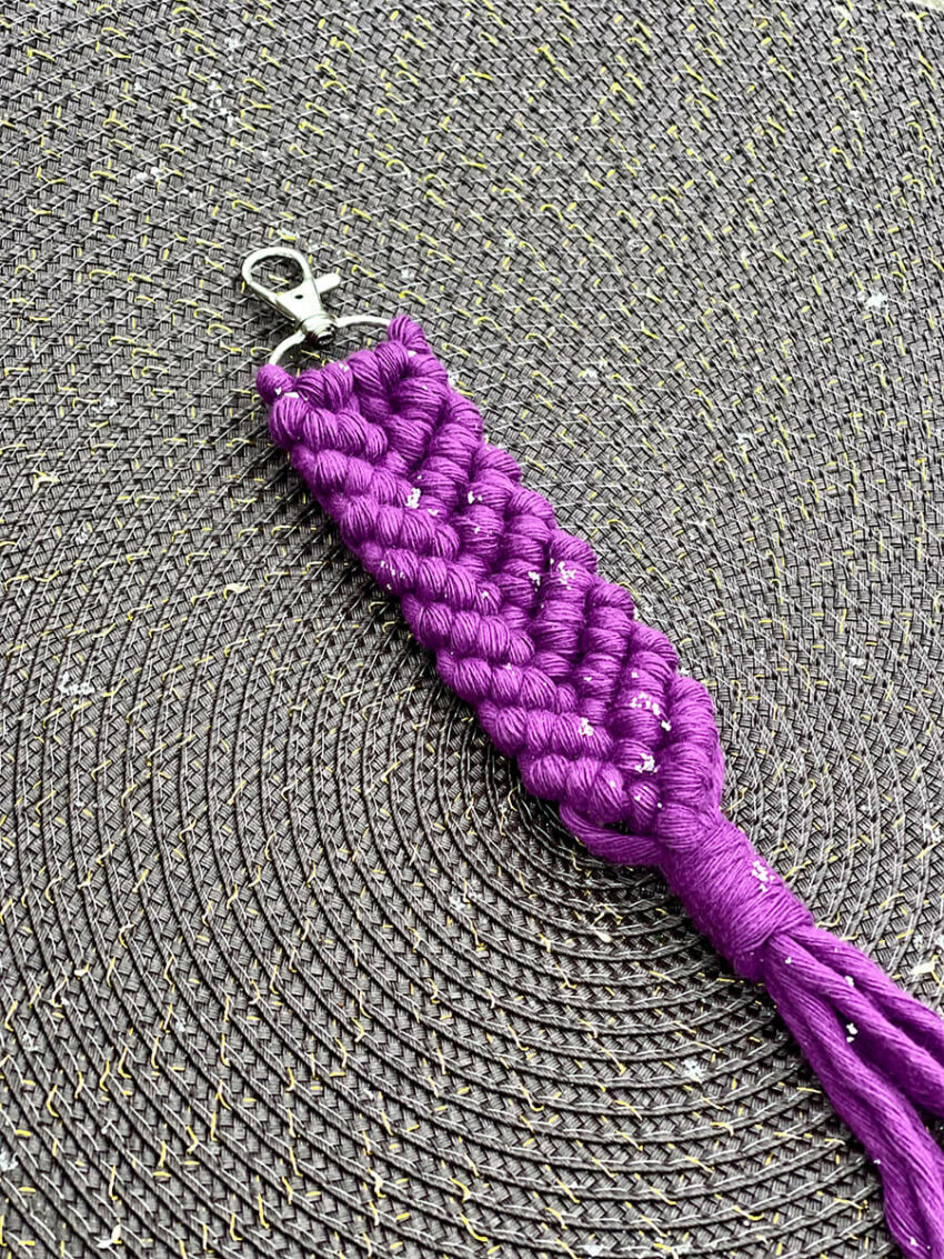 Bright Purple Keychain